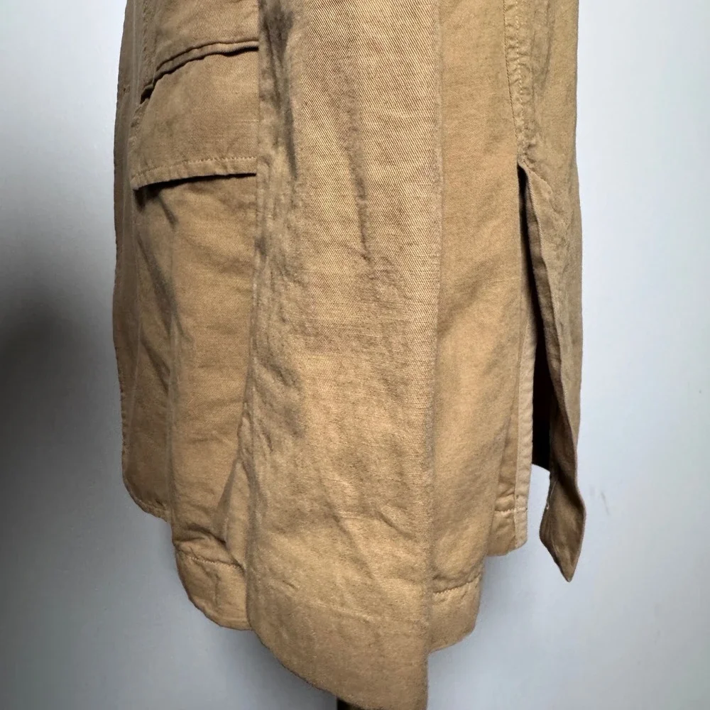 Banana‎ Republic Blazer Mens 42R Khaki Solid Cotton Twill Two Button Sport Coat
